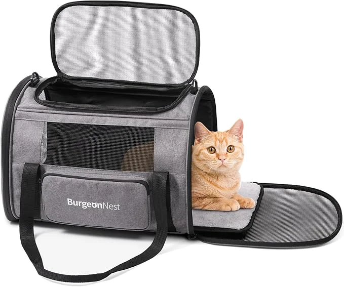 Pure BurgeonNest Cat Carriers for Small Cats Under 15 Medium Puppy Under 25 lbs Official