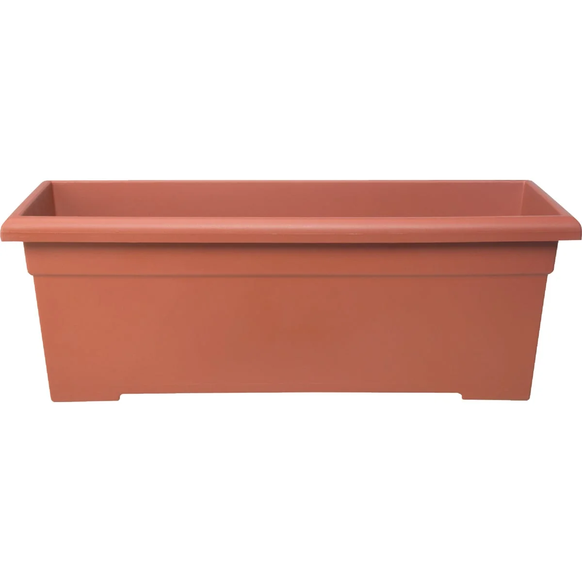 Solid Myers 28 In. Poly Romana Clay Color Flower Box Advanced
