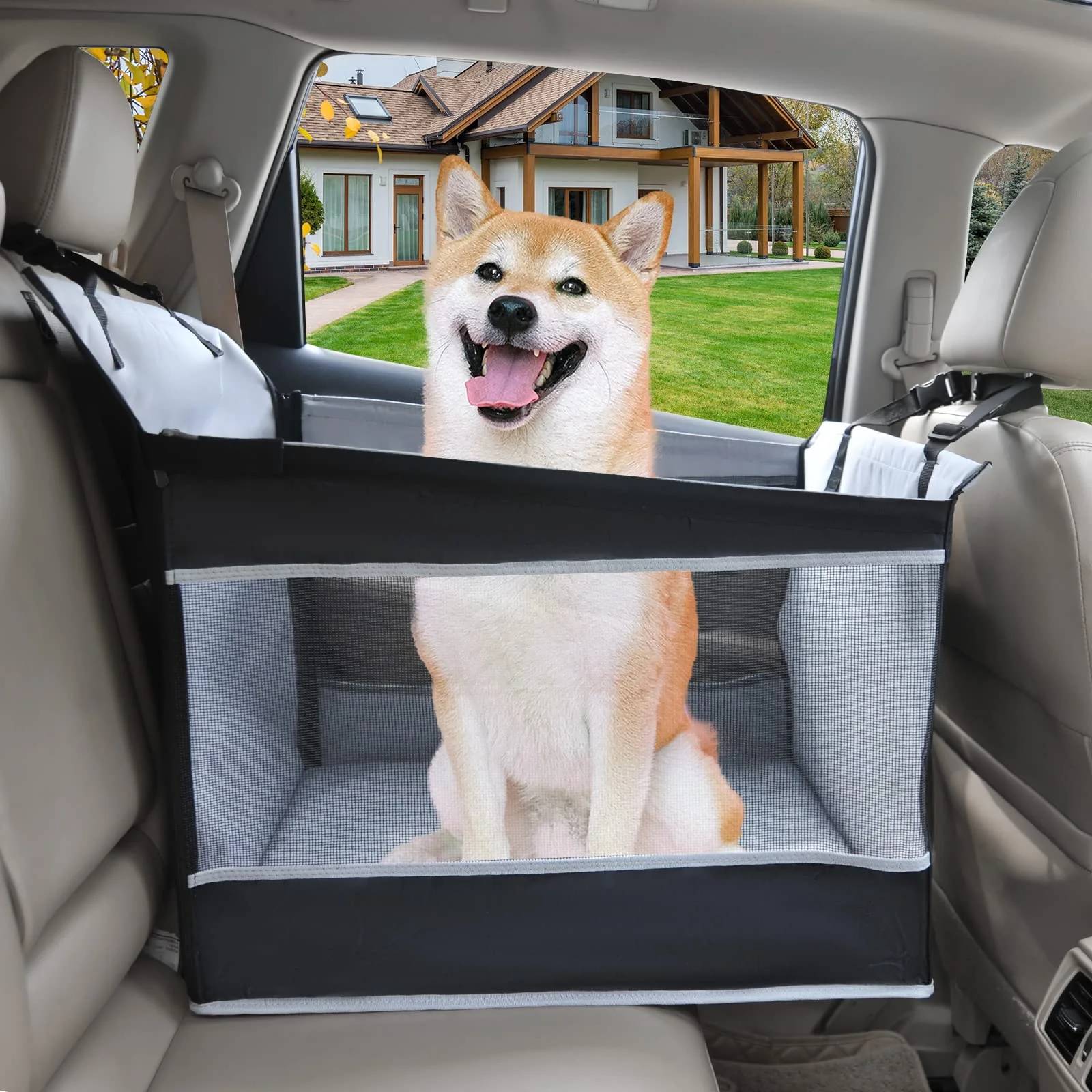 Contemporary Adorepaw Dog Car Seat Large – Back Seat Extender Waterproof Breathable Grey Reliable