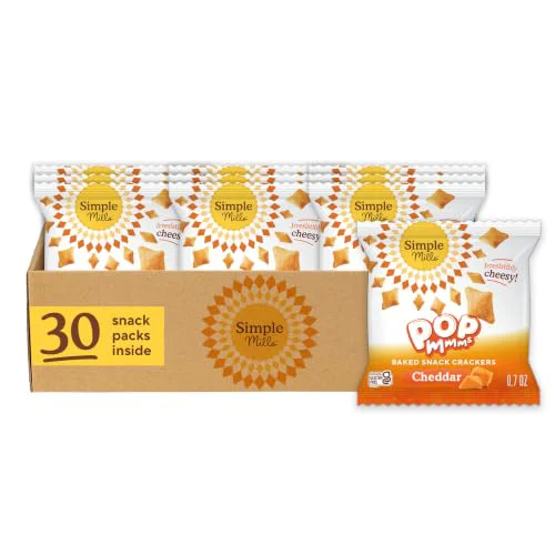 Premium Material Pop Mmms Cheddar Baked Cracker Snack Packs 44.17 Ounce Elegant
