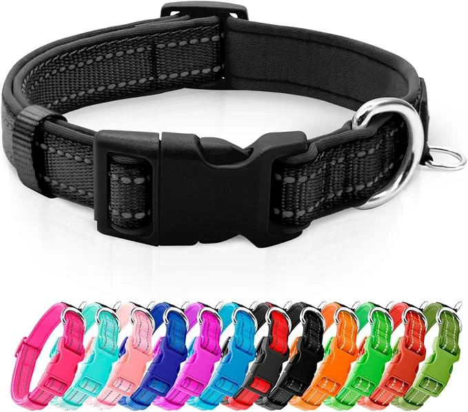 Artisan azuza Reflective Dog Collar Soft Neoprene Padded Pet Collar Fast