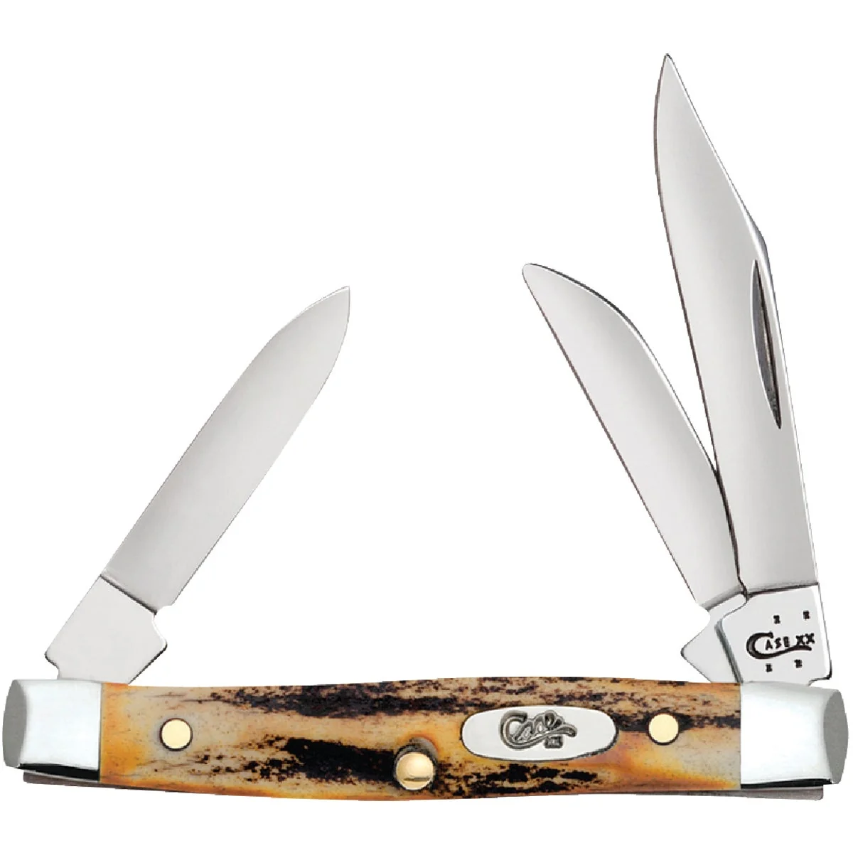 Original Case Stag 2 In. 1.5 In. 1.49 In. Small Stockman Folding Knife Smart
