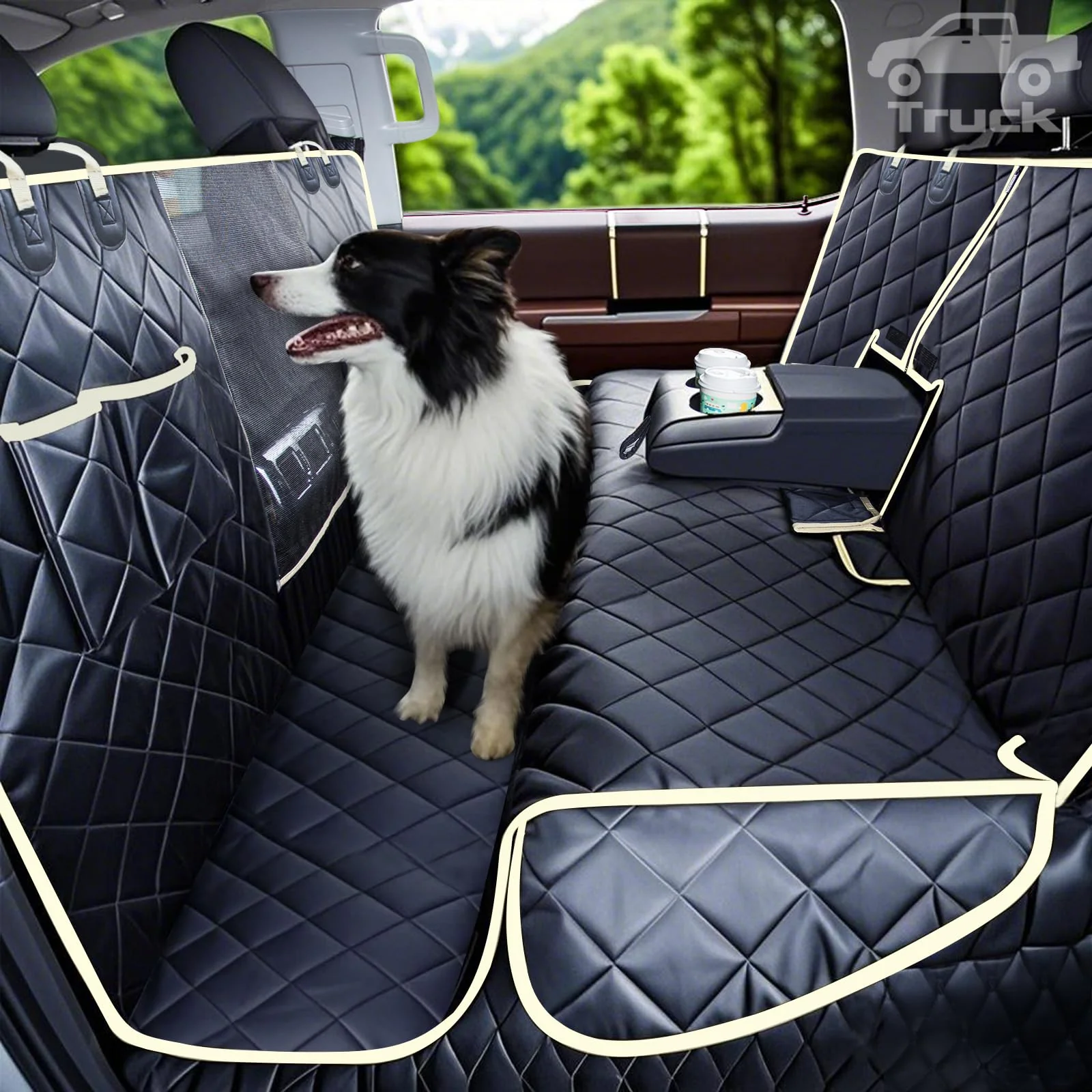 Reusable Lassie 4-in-1 Dog Floor Hammock — Waterproof Backseat Cover for Trucks Efficient