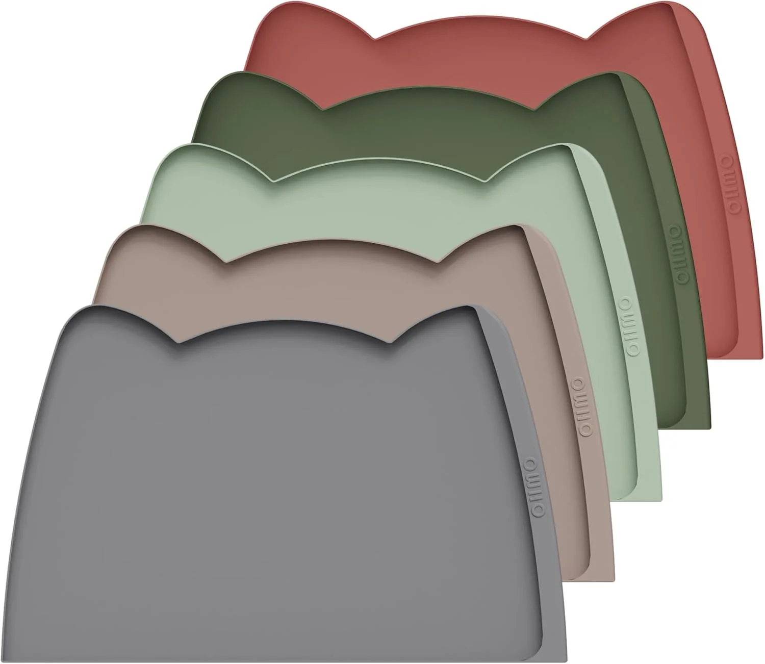 Convenient OHMO Dog Food Mat Dark Grey 24 15” w Residue Collection Pocket Silicone Pet Feeding Mat for Floor High Edges Anti Spills Waterproof Cat Water Bowl Tray Easy Clean Placemat Versatile