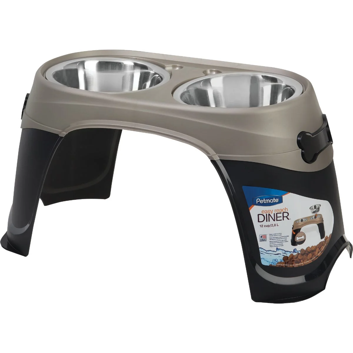 Responsible Petmate Easy Reach Diner Oval Extra Large d Pet Food Dish Selected
