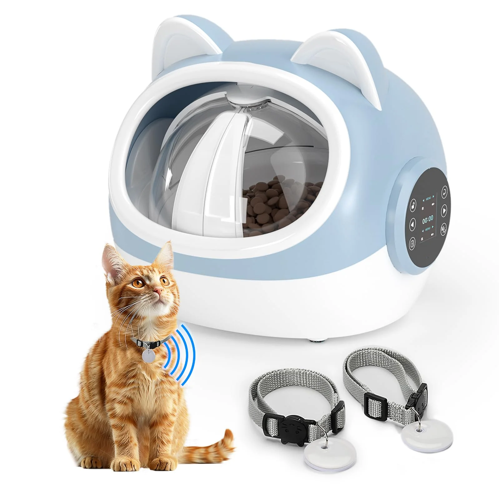 Premium Material HotSoul RFID Smart Pet Feeder with Dual Collar Tags – Automatic Feeding Scheduling Outstanding