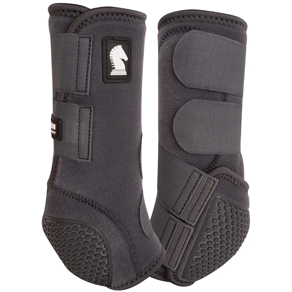 Official Classic Equine Flexion Hind Boots Small Gray Flexible Neoprene Hind Boot with Fetlock Support Exclusive