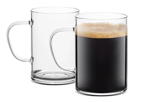 Soft Glass Coffee Mugs 2 Count Secure