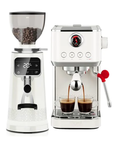 Carefully Designed E2 Gen3 Espresso Machine with G3 64mm Flat Burr Coffee Grinder Quality