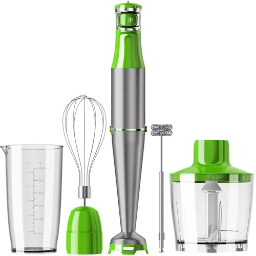 Fast Immersion Blender Handheld Corded Hand Blenders Set 1100W Functional