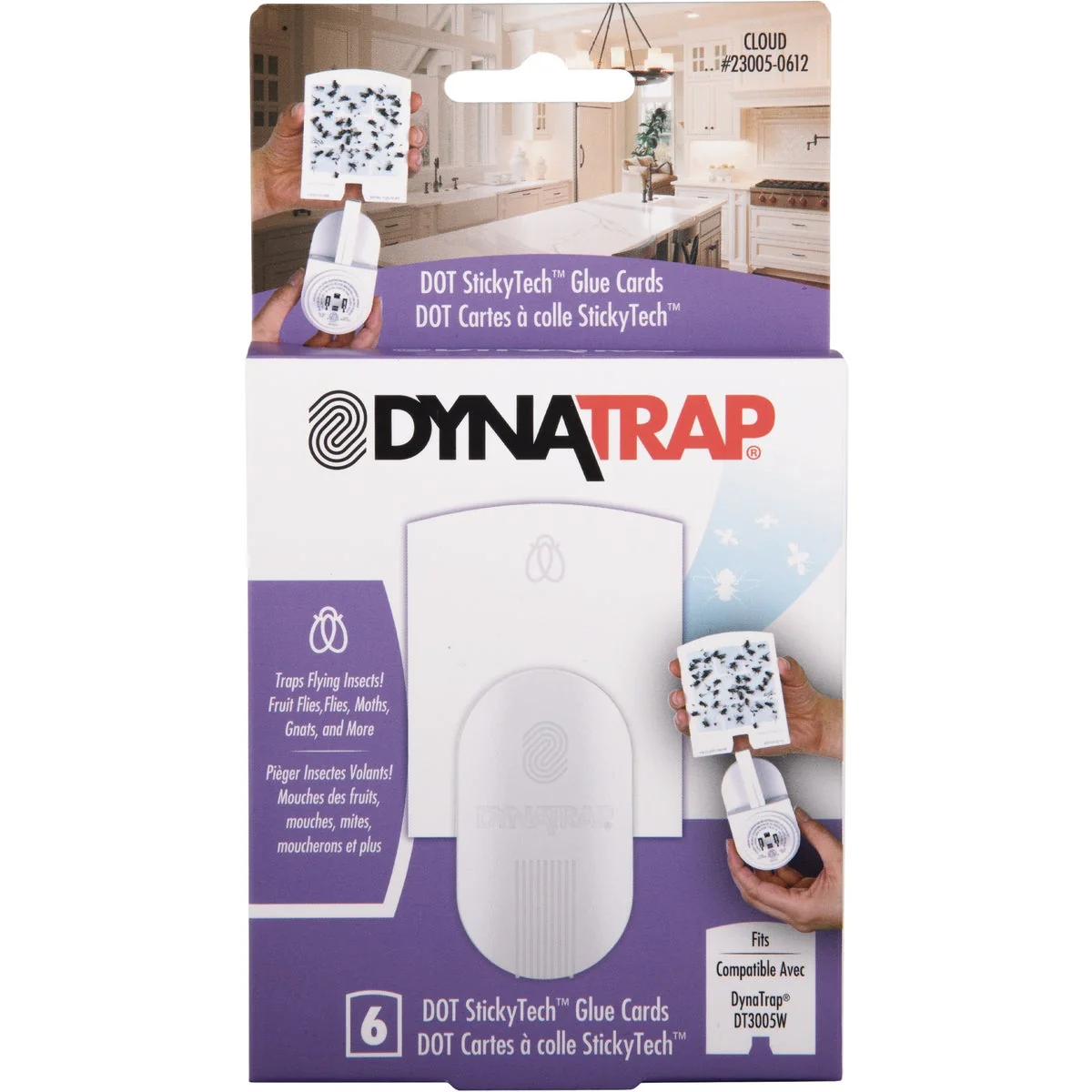 Powerful Dynatrap Dot 400 Sq. Ft. Indoor Plug-In Insect Trap Refill Reusable
