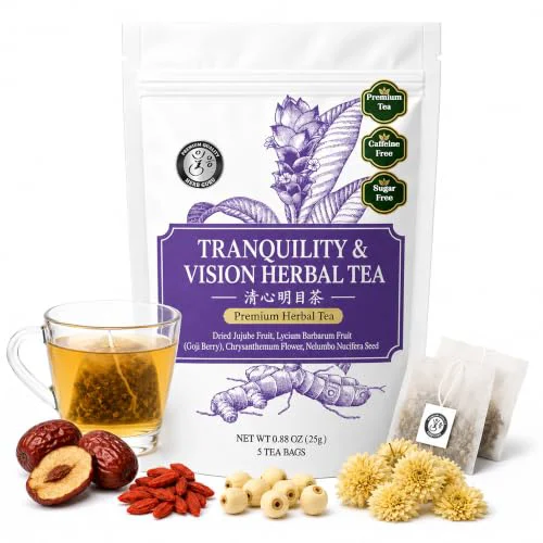 Green Tranquility Relaxation Sleep Support Traditional Chinese Herbal Tea for Modern Wellness Official