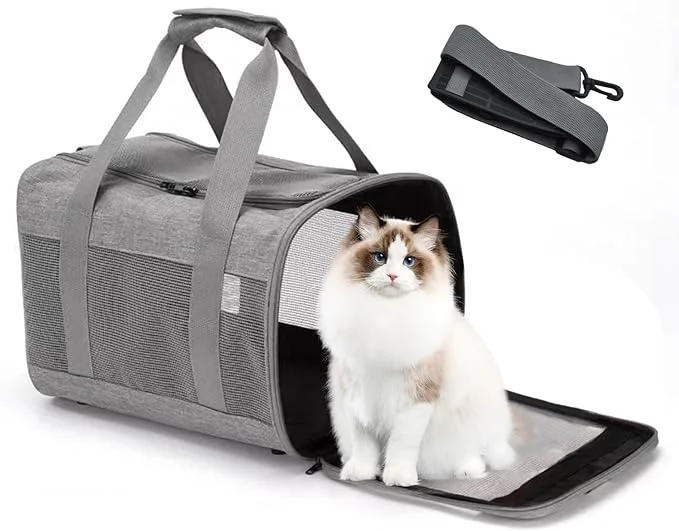 Consistent Pet Carrier Bag for Cats Cat Soft-Sided Carriers Collapsible Ventilated Convenient