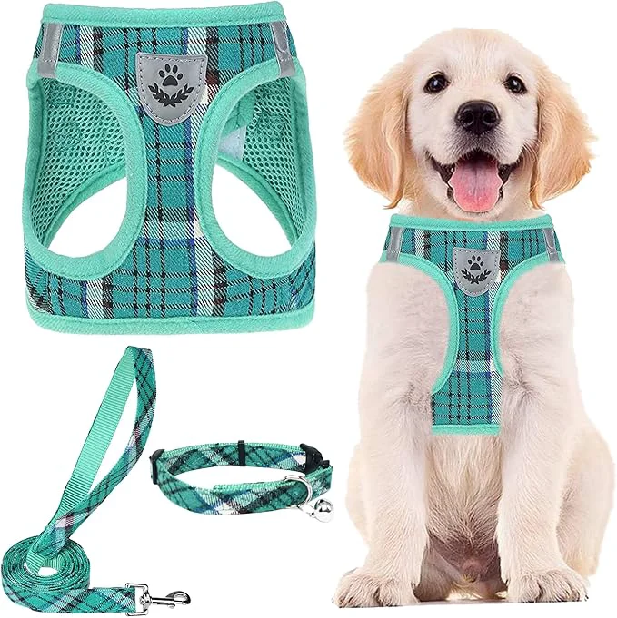 Proven PUPTECK Adjustable Dog Harness Collar and Leash Set Step in No Pull Pet Harness Exclusive