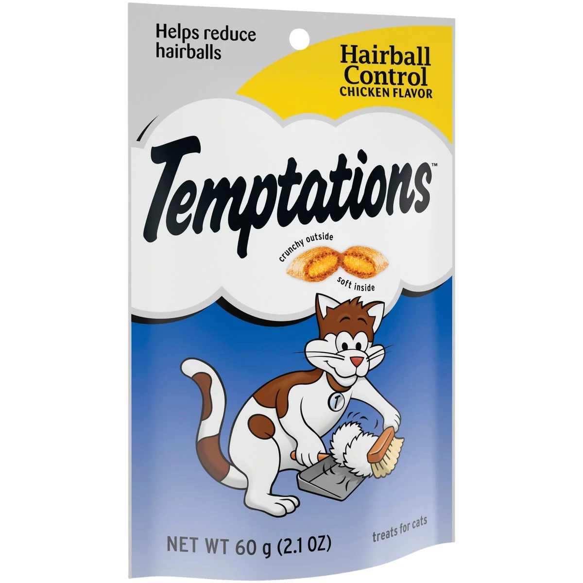 Recyclable Temptations Hairball Control Chicken 2.1 Oz. Cat Treats Optimized