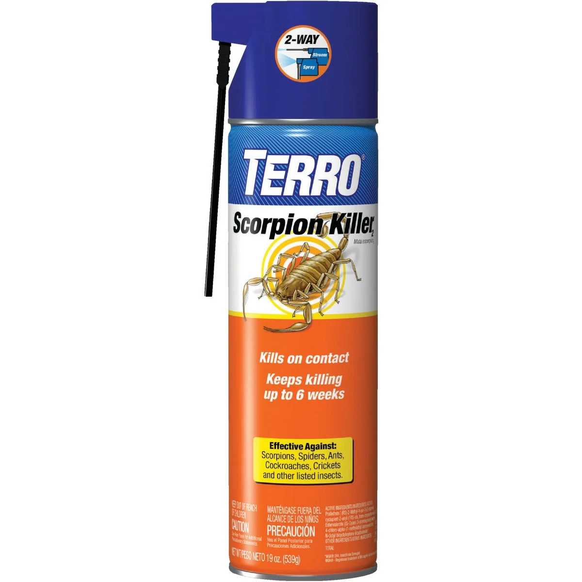 Convenient Terro 19 Oz. 2-Way Spray Aerosol Spray Scorpion Spider Killer Soft