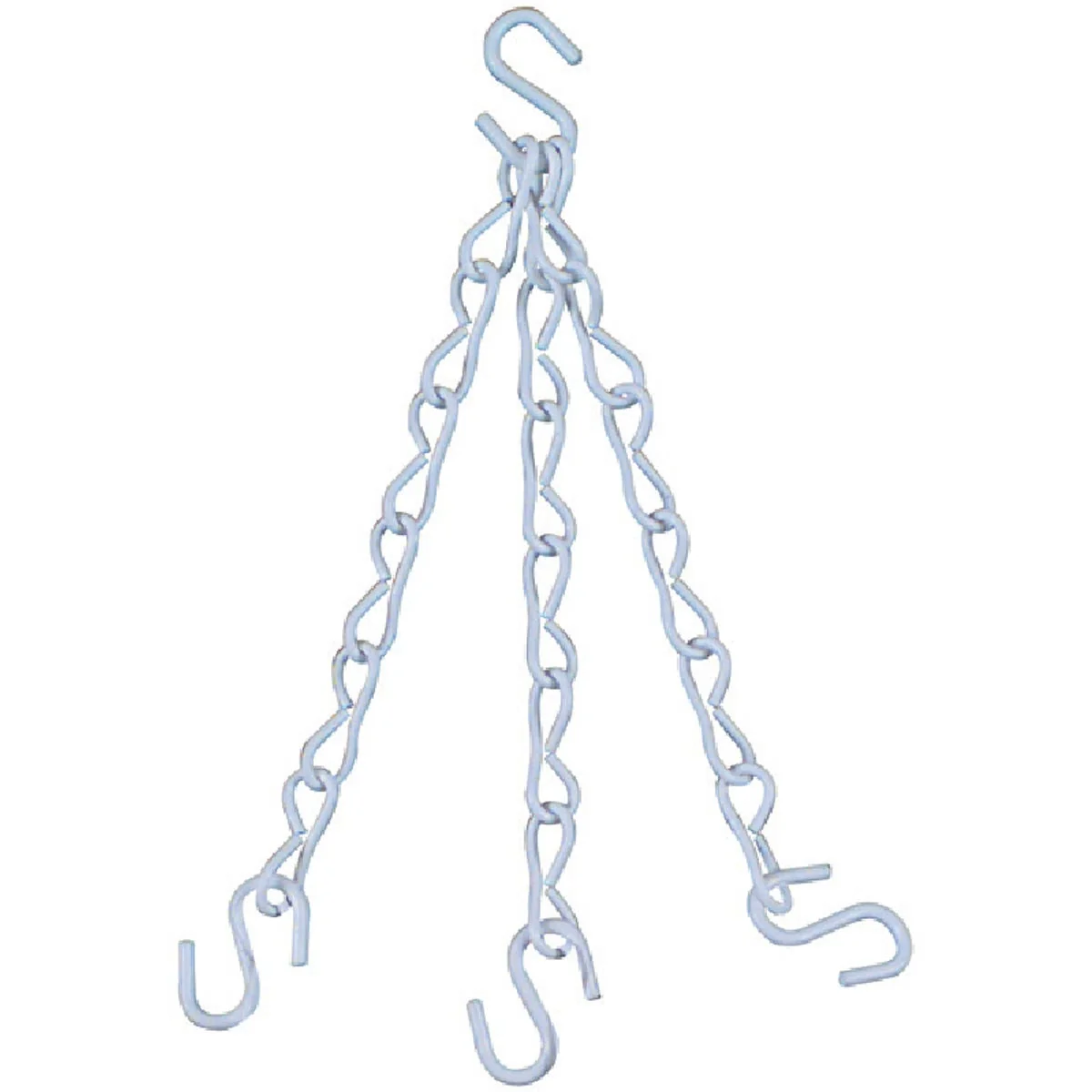Fast National V2663 18 In. White Metal Hanging Plant Extension Chain Excellent