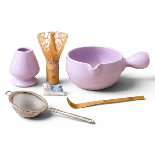 Secure HAPPY PATH CO Patented Matcha Bowl Set with Handle Spout Carefully Designed