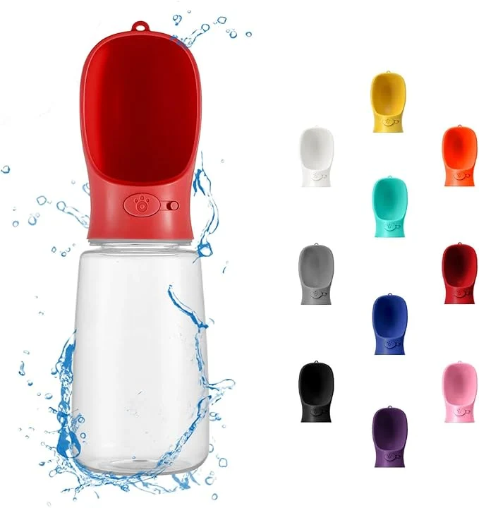 Enhanced WePet Portable Dog Water Bottle with Food Container 12 OZ 6 OZ Leak Proof Puppy Water Dispenser with Drinking Feeder for Pets Outdoor Walking Hiking Travel Food Grade PlasticOverview High-Performance