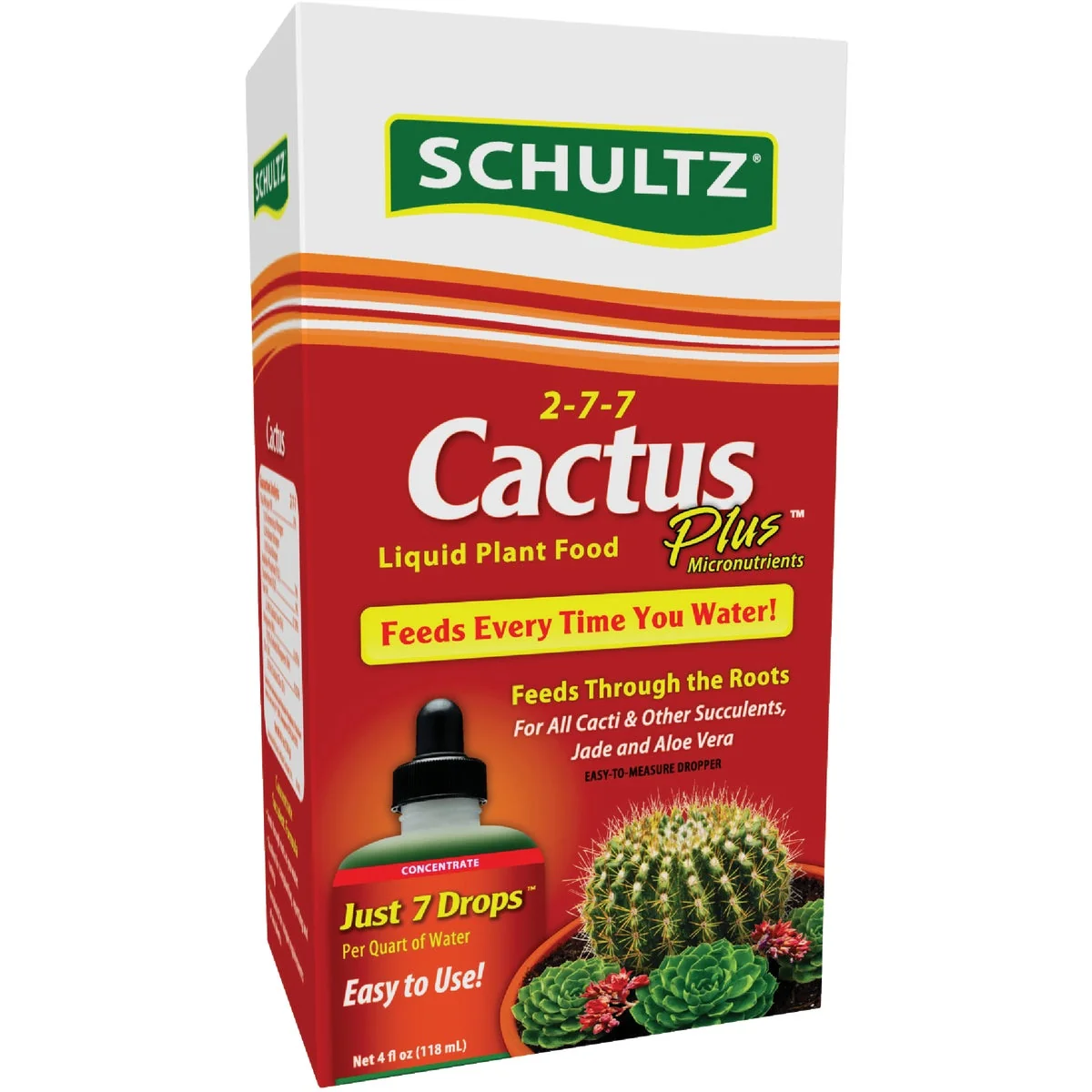 Smooth Schultz Cactus Plus 4 Oz. Concentrate 2-7-7 Liquid Plant Food Crafted