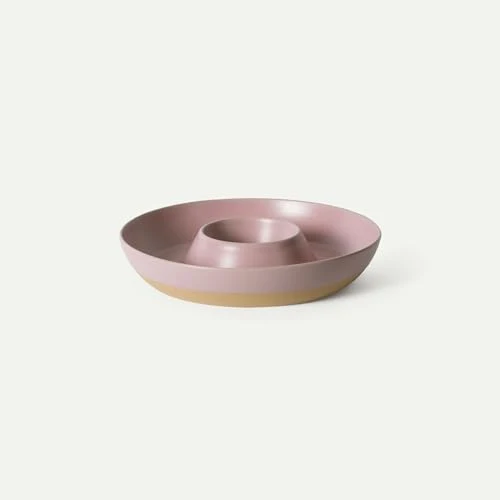 Elegant Mora Ceramic Chips and Dip Serving Tray Luxury