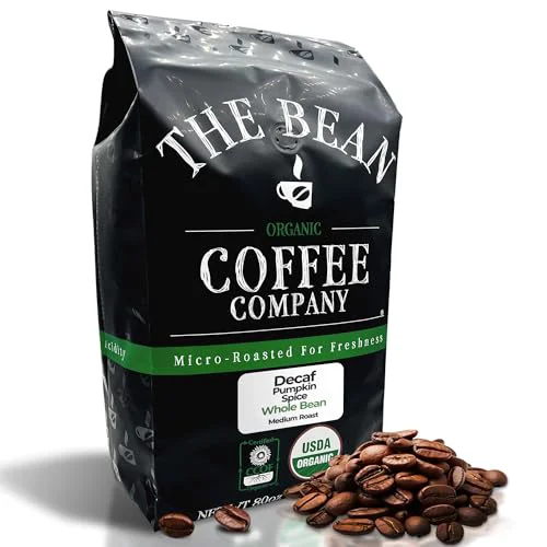 Artisan The Bean Organic Coffee Co. Decaf Pumpkin Spice 80 Ounce High-End