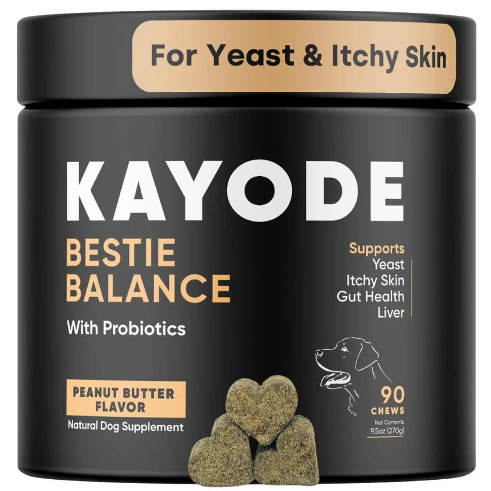 Verified Kayode ie Balance Dog Yeast Supplement Liver Support Gut Health Itchy Skin Odor Control Convenient