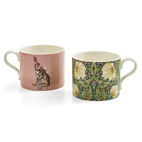 Enhanced Spode Morris Co Mugs 12 Oz Sophisticated