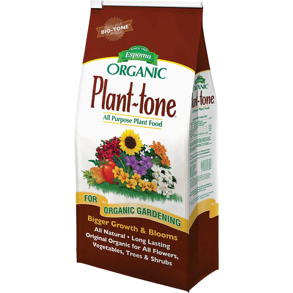 Convenient Espoma Organic 4 Lb. 5-3-3 Plant-tone Dry Plant food Durable