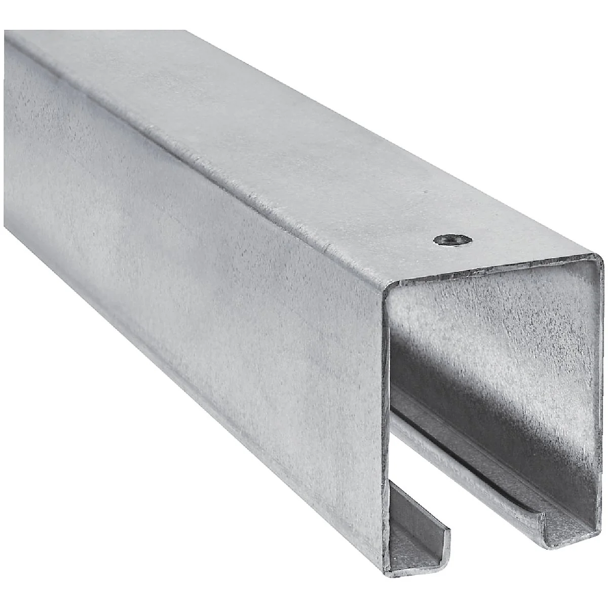 Fine National 5116 8 Ft. Galvanized Box Rail Barn Door Rail Exclusive