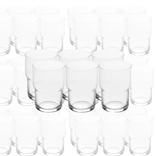 Dependable Stackable Iced Coffee Glasses 6 Count Green
