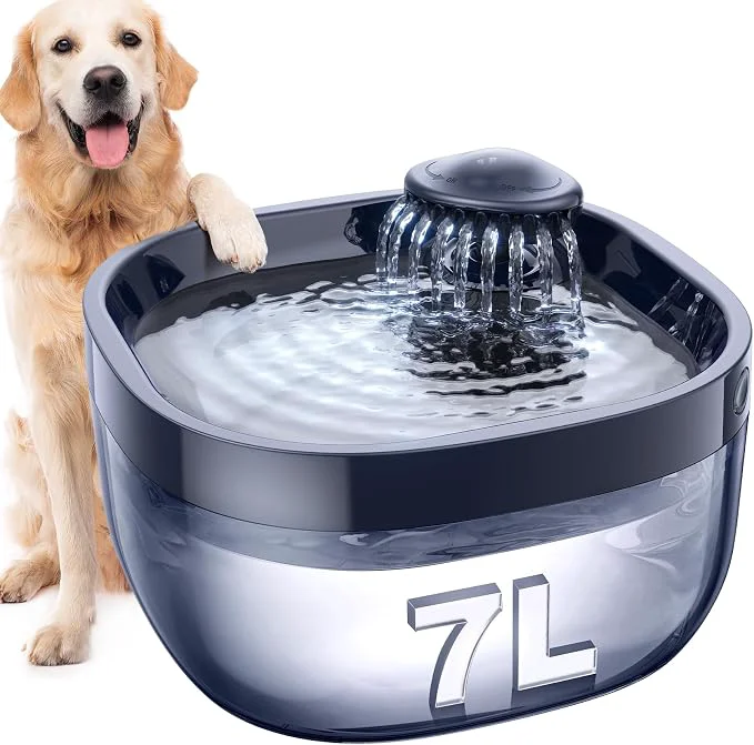 Advanced 7L 1.8Gal Dog Water Fountain for Large Dog FEELNEEDY Dog Water Bowl Dispenser Excellent