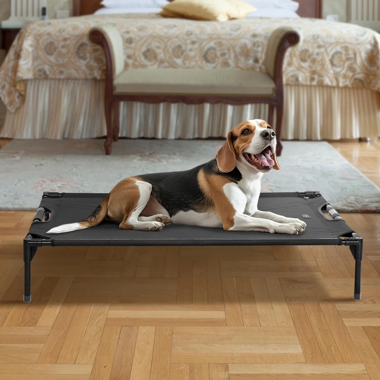 Clean Petsfit d Outdoor Dog Bed – Cooling Adjustable Firmness Chew-Proof Mesh Organic