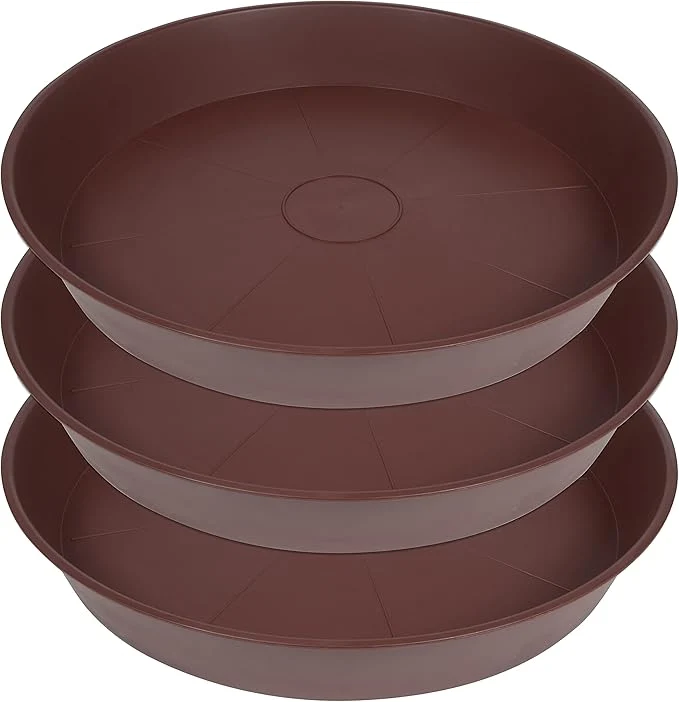 Fashionable 3 Pack of 20 22 inch Plant Saucer 3.6 Depth Tray Large Garden Plastic Flower Next-Generation