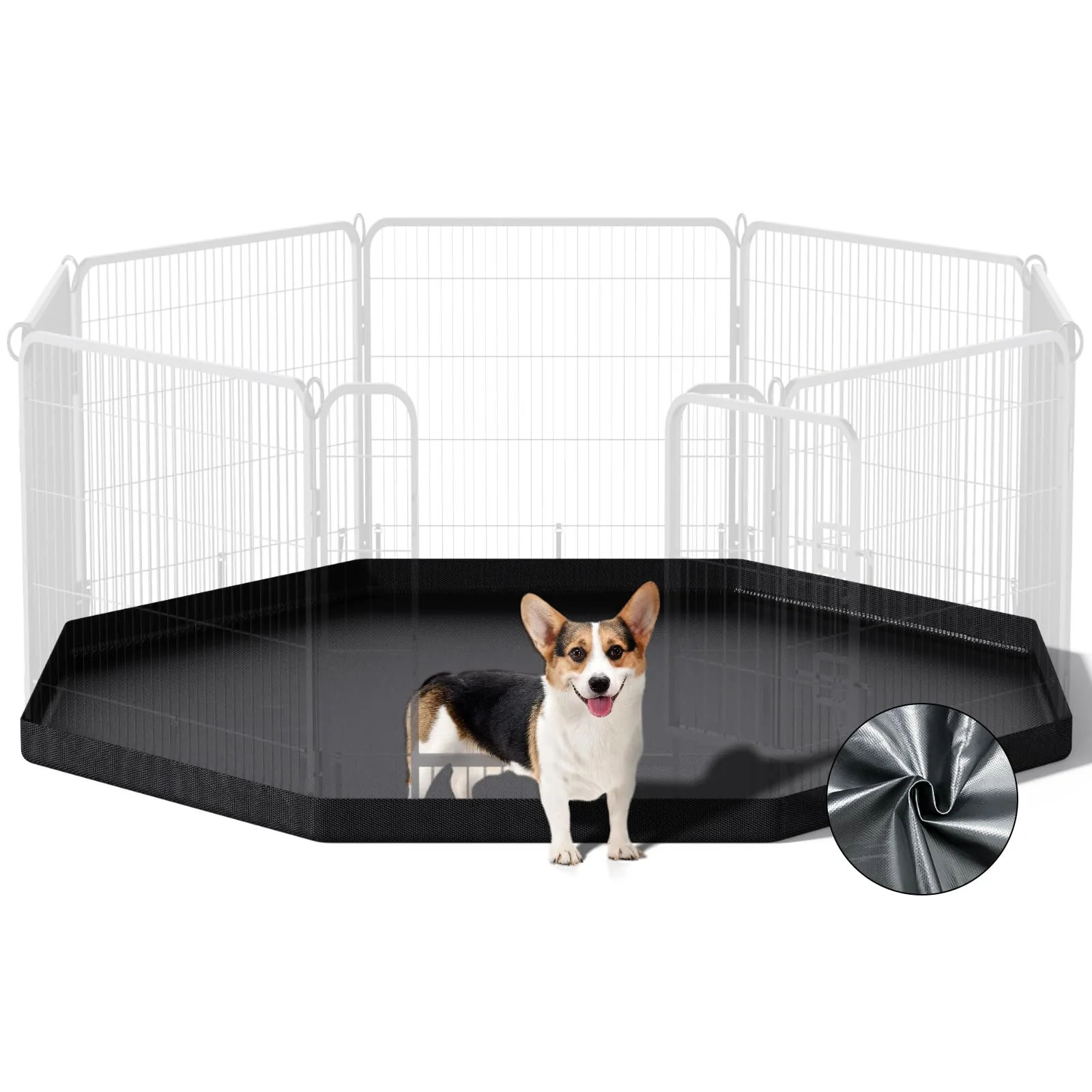Authentic PJYuCien Dog Playpen Bottom Pad – Waterproof Easy to Clean Fits 32-Inch Octagonal 8-Panel Pens Reliable
