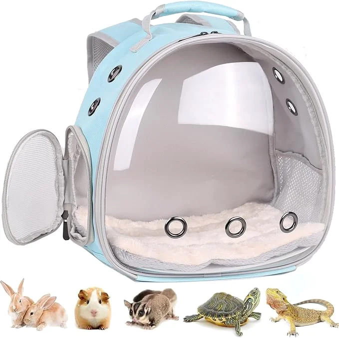 Optimized Portable Small Animal Backpack Travel Breathable Pet Carrier Bag Cages Lightweight