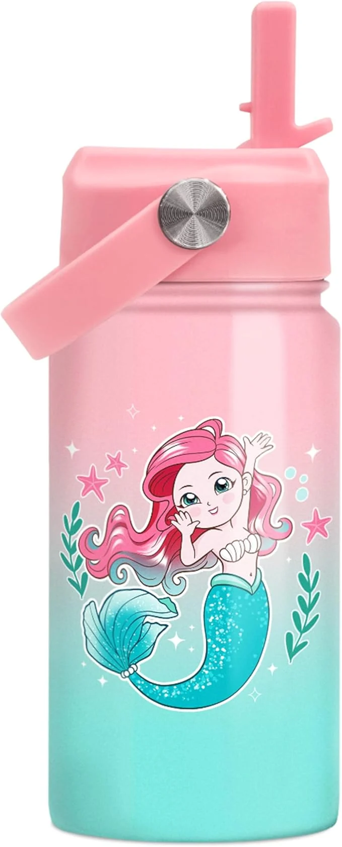 Superior Mermaid Water Bottle for Girls – Kids Water Bottle with Straw Lid – 12 Oz Insulated Stainless Steel Water Bottles – Travel Cup for School SportsAbout ThisOverview Exceptional