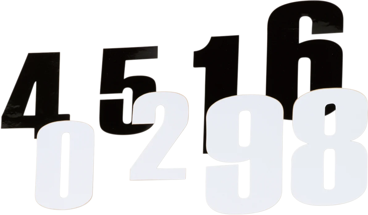 Carefully Designed MOOSE RACING Race Number 4 – White – 4.5 80004 Artisan
