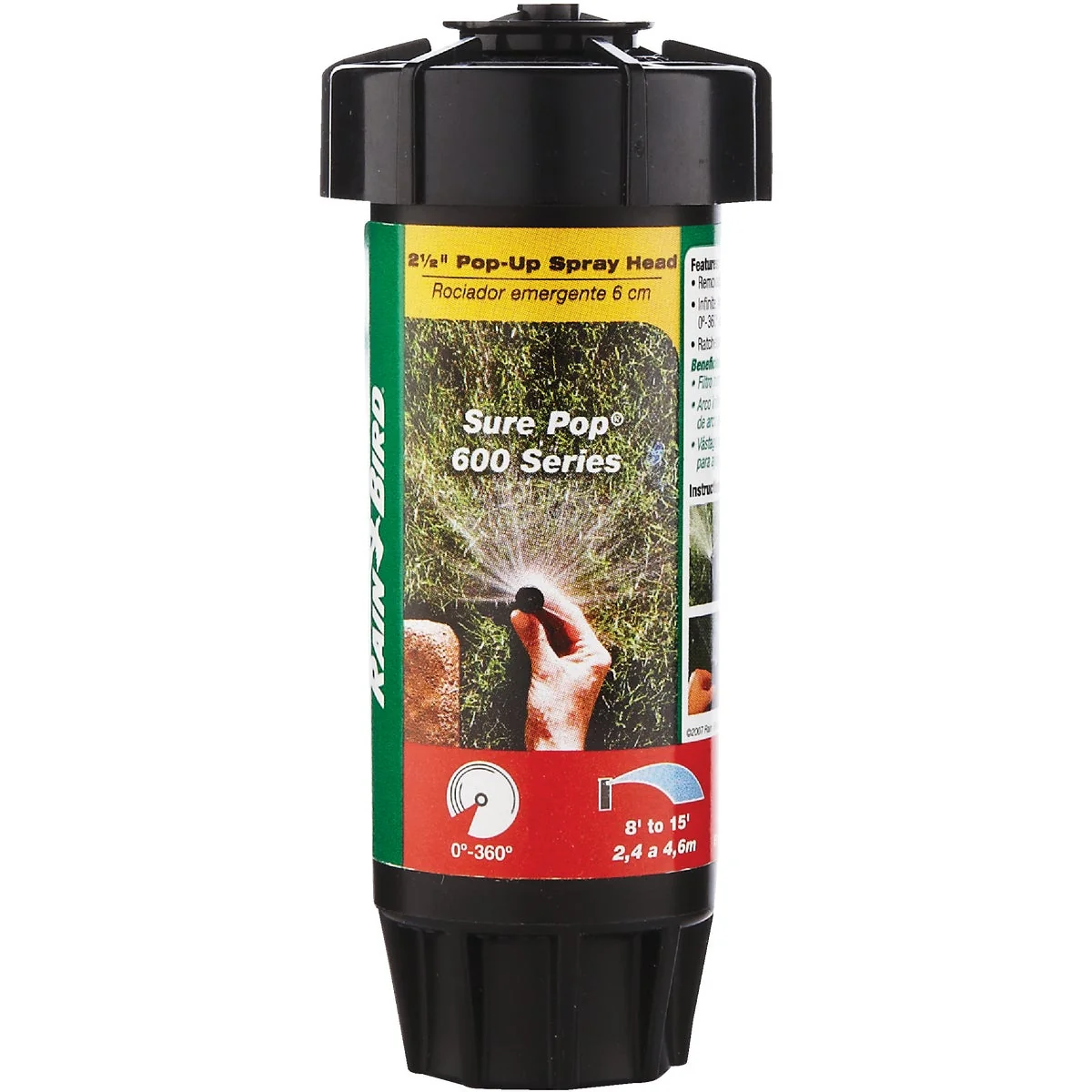 Outstanding Rain Bird 2 In. 15 Ft. Variable Adjustable Arc High Efficiency Pop-up Head with Pressure Regulator Superior