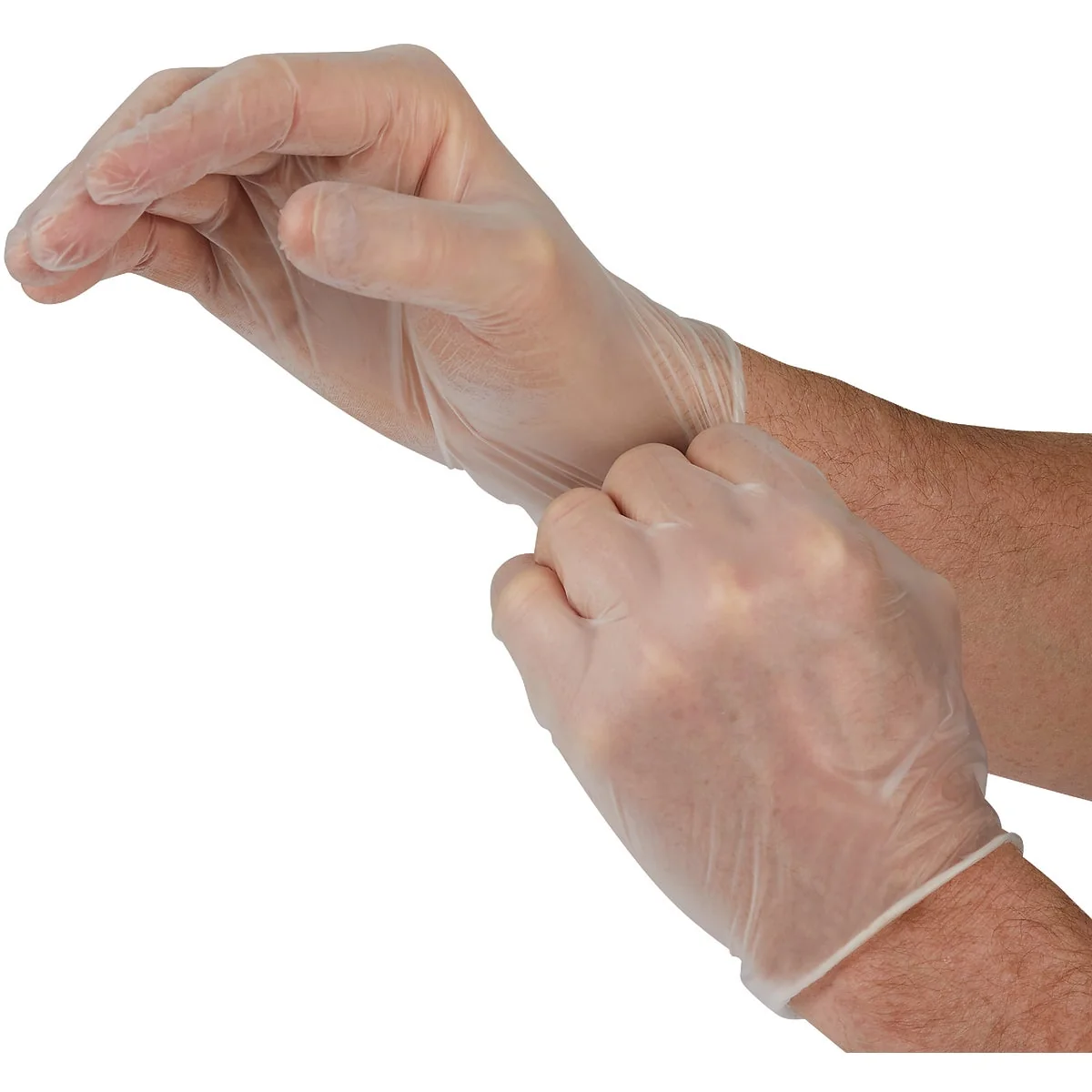 Pure Boss Large Vinyl Disposable Gloves 100-Pack Long-Lasting