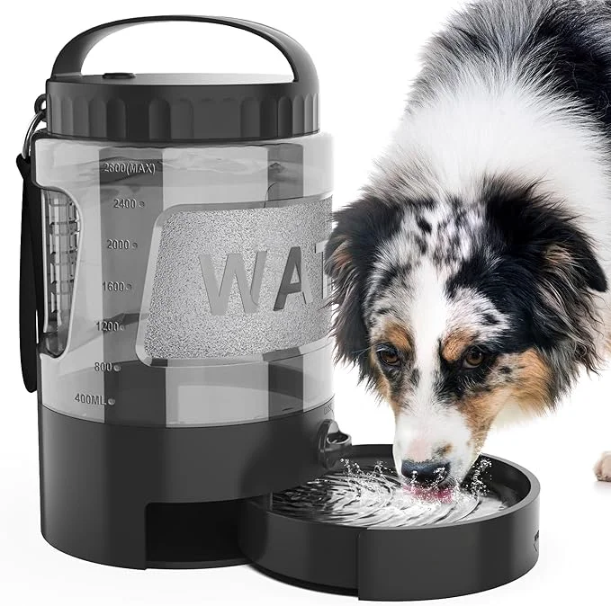 Consistent Dog Water Bottle Bowl Dispenser – 95OZ Large Dog Travel Water Bottle Portable with Pull-Out Travel Water Bowl for Dogs Camping Hiking Traveling Beach Park Accessories Leak-Proof Pet Water DispenserAbout ThisOverview Responsible