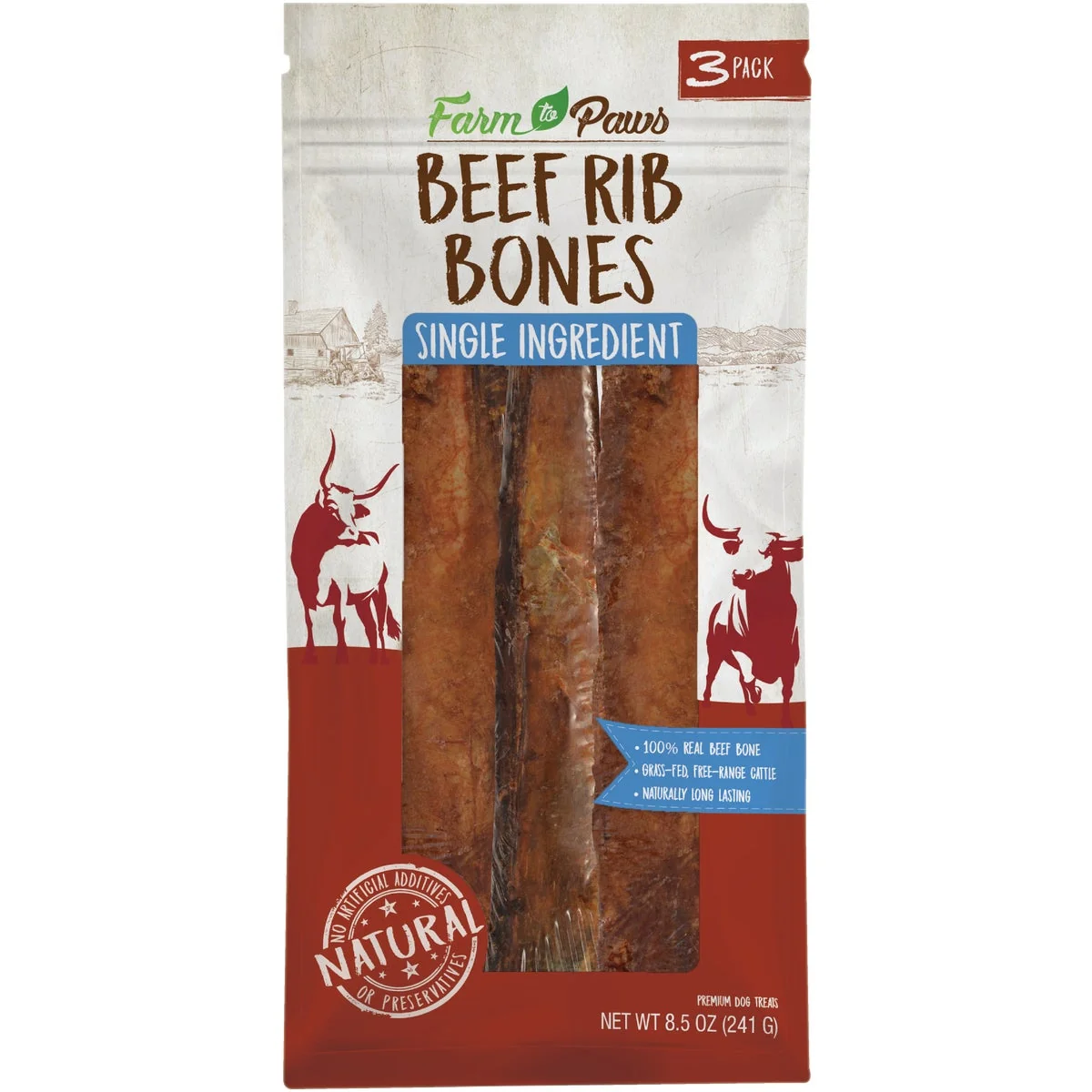Dependable Cadet Beef Rib Bone 3-Pack Responsible