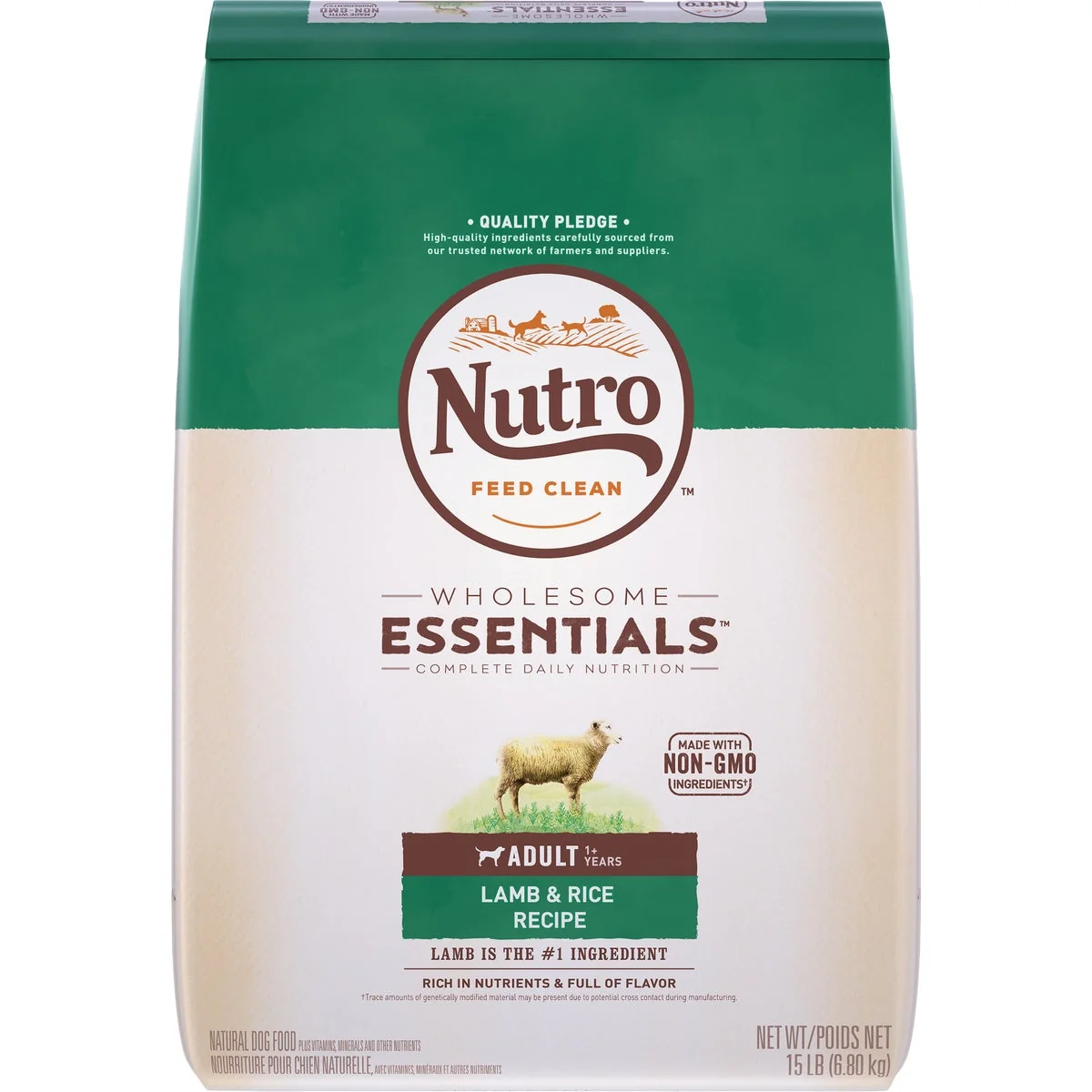 Exceptional Nutro Wholesome Essentials 12 Lb. Lamb Rice Adult Dry Dog Food Sophisticated