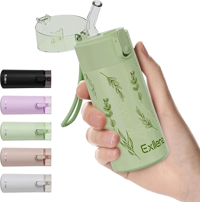Selected 5oz Small Water Bottles with Straw Mini Water Bottle with One-Hand Op Effective