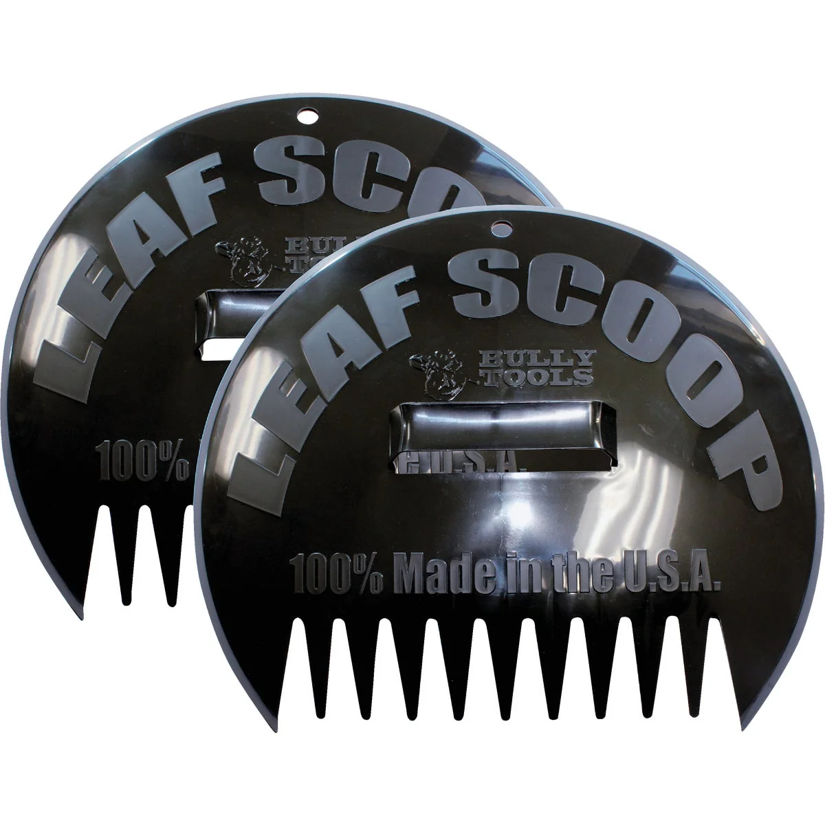 Effective Bully Tools 14.5 In. Plastic Scoop Leaf Rake 9-Tine High-Grade