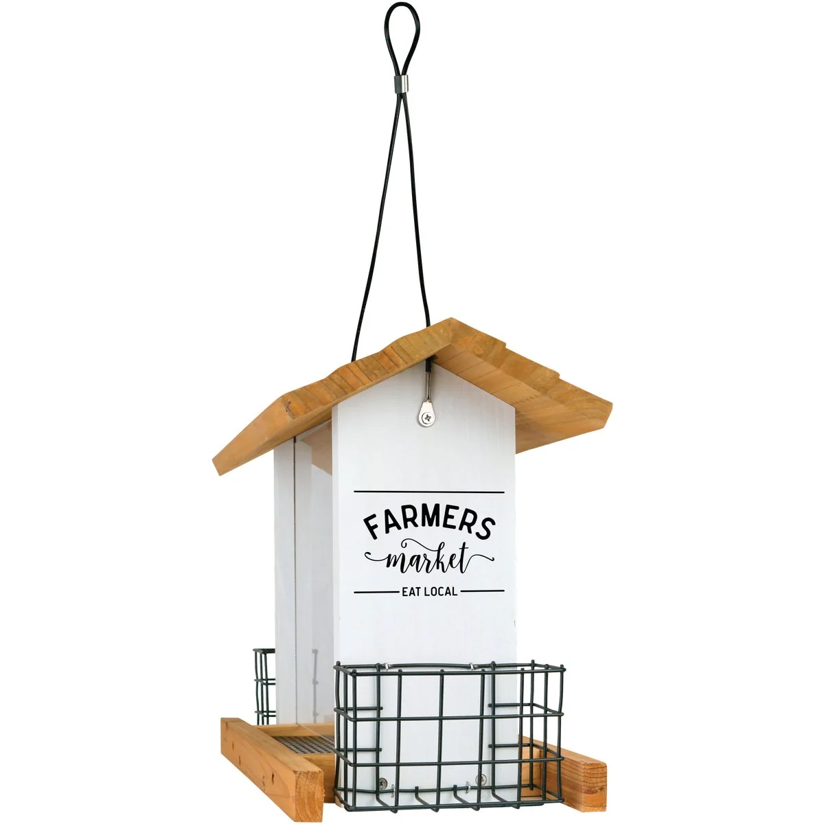High-Performance Nature’s Way Cedar 3 Qt. Seed 2 Suet Cake Farmhouse Hopper Bird Feeder High-Quality