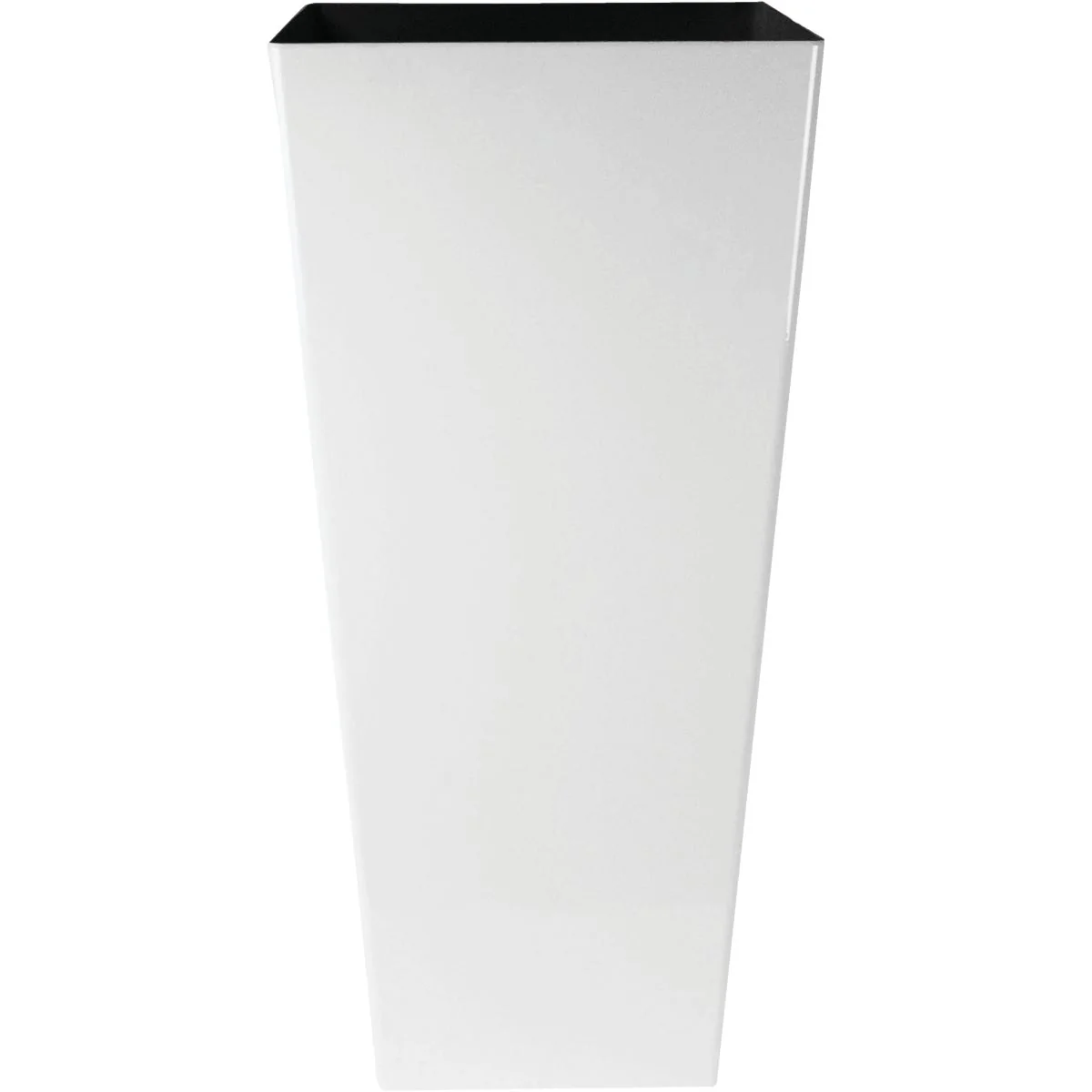 High-Performance Myers Cascade 12 In. Glossy White Square Planter Natural