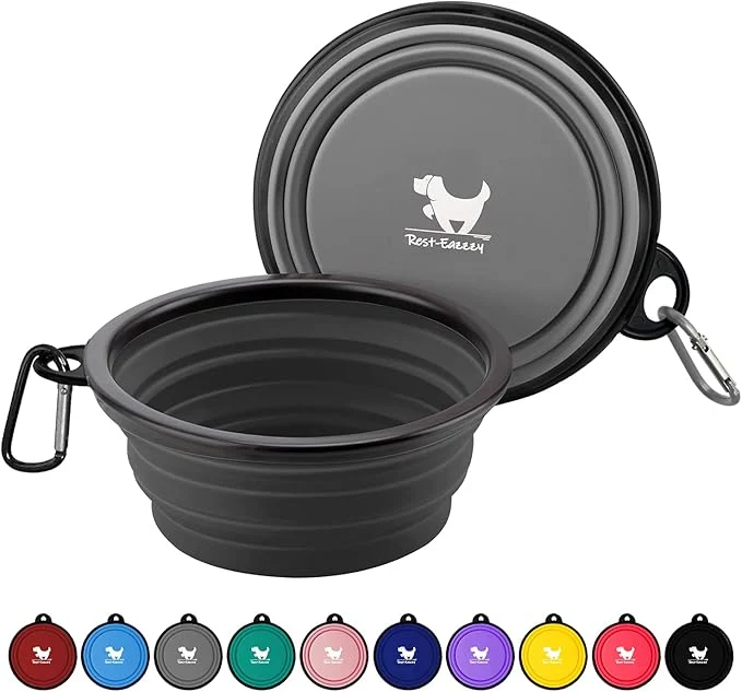 Traditional Collapsible Dog Bowls for Travel 2-Pack Dog Portable Water Bowl for Dogs Cats Pet Foldable Feeding Watering Dish for Traveling Camping Walking with 2 Carabiners BPA About ThisOverview Comfortable