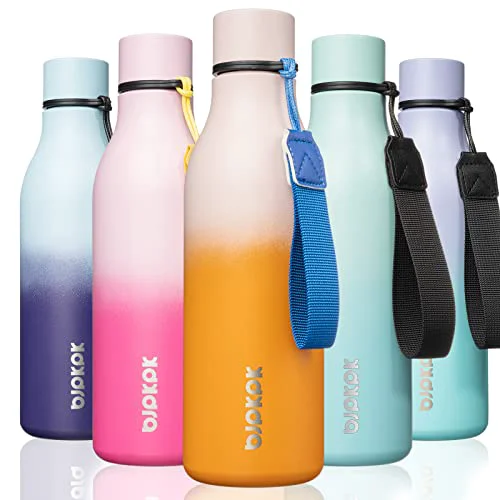 Expertly Made 18oz Insulated Water Bottle Smooth
