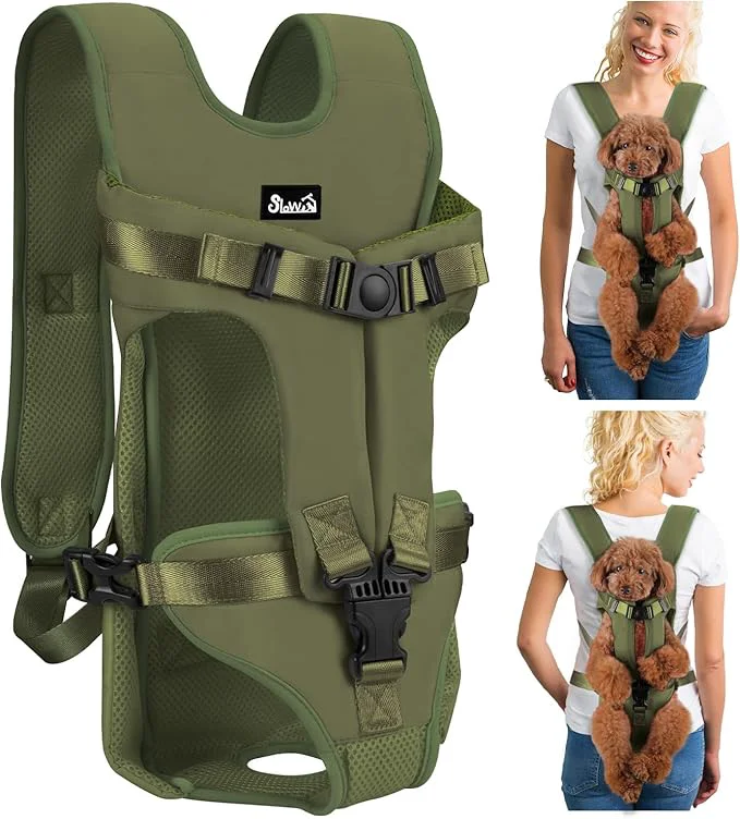 Convenient Lukovee Dog Backpack Carrier Legs Out Easy-fit Dog Front Carrier Certified